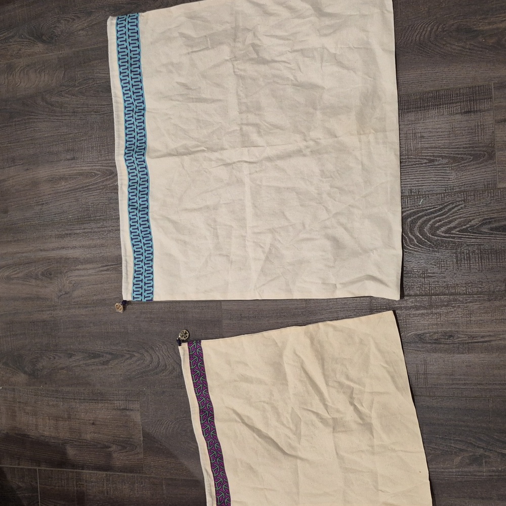 Tory Burch Dust Bags Cotton Set 2 NEW